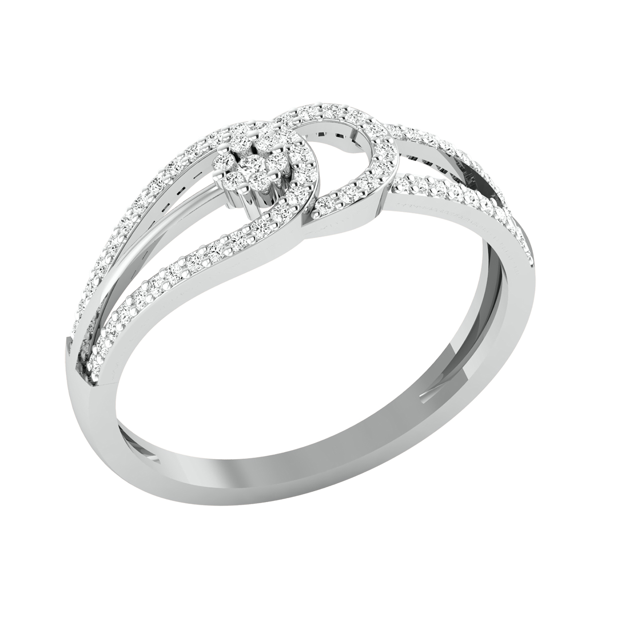 Danya Round Diamond Engagement Ring